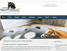 Tablet Screenshot of gestuet-kastanienhof.com